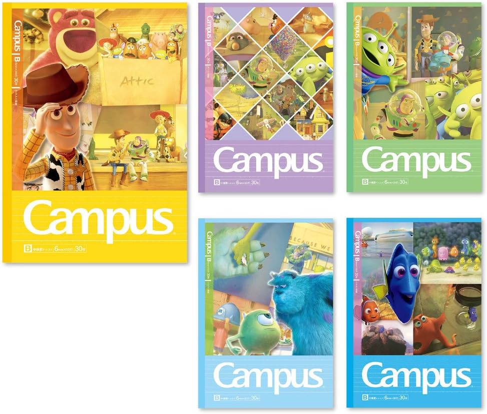 Amazon サンスター文具 ディズニー キャンパスノート ドットb罫 S 5冊 ピクサー 文房具 オフィス用品 文房具 オフィス用品