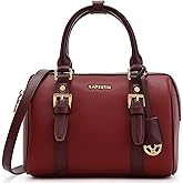 LA FESTIN Top Handle Purse Stylish Handbag Crossbody Satchel Barrel Bag with Adjustable Strap for Daily Travel