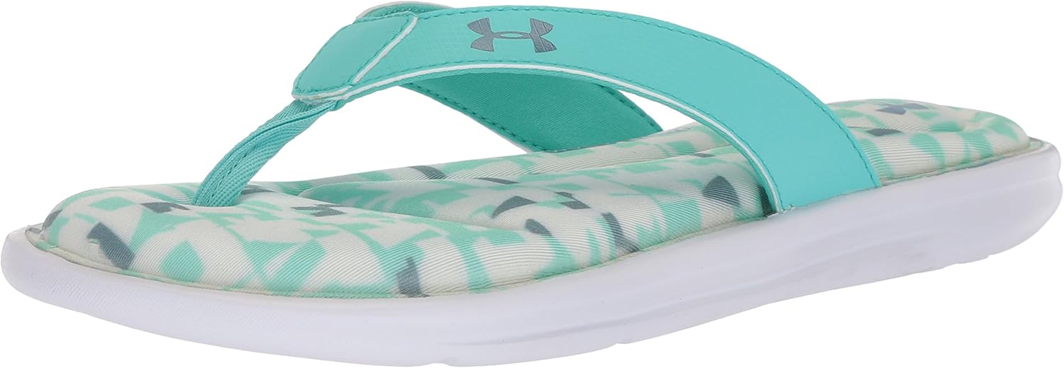 camo under armour flip flops