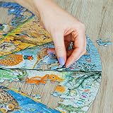 Gibsons National Trust A Year in the Forest 500 Piece Circular Puzzle view 2