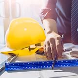 SZXMDKH 30cm Triangular Scale Ruler Metal 6 Scales Architect Engineer Blue view 7
