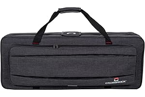 Crossrock Lightweight Foam Case with Removable Shoulder Straps Fits Bb Tenor Saxophone, Storage Compartment & External Pocket