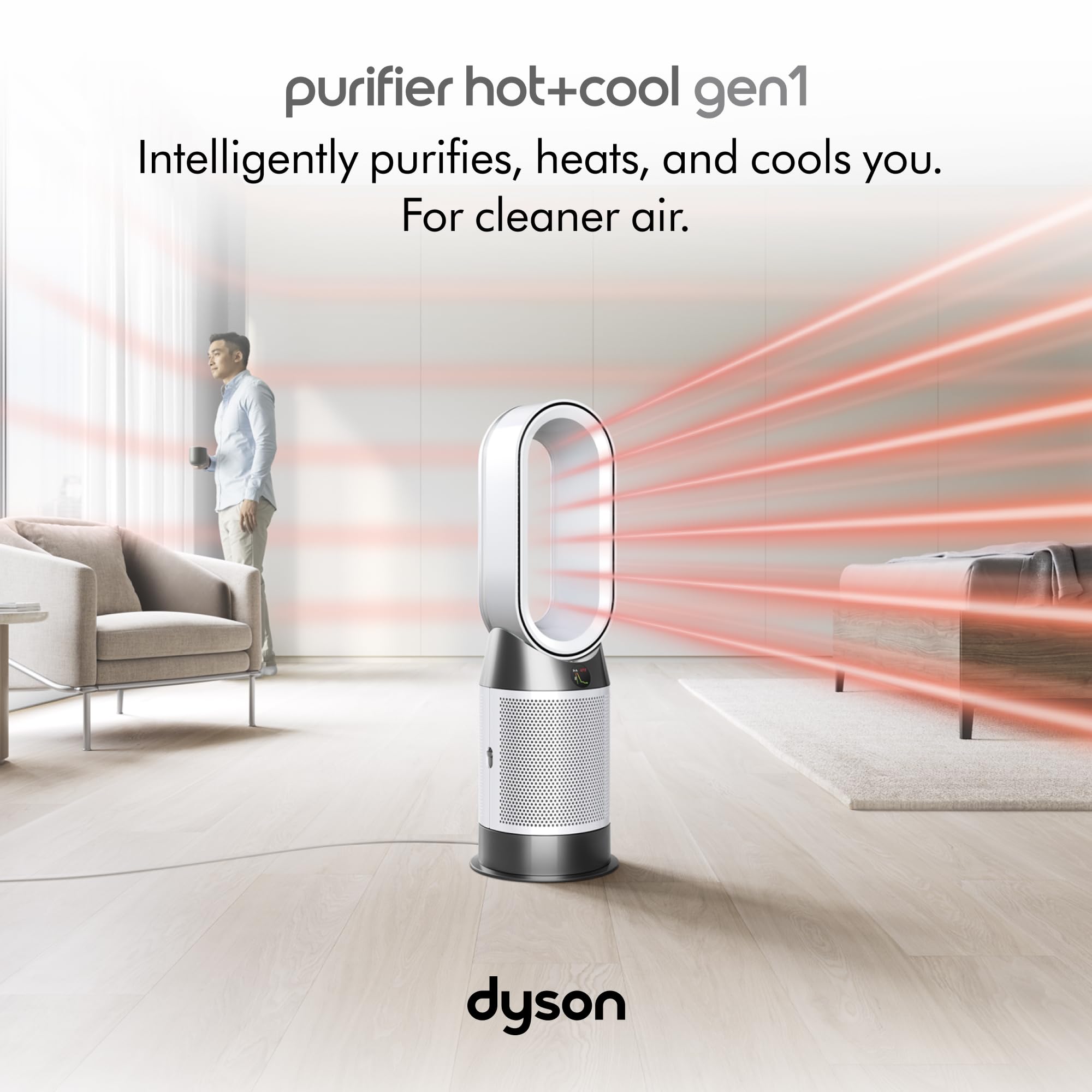 Dyson Purifier Hot+Cool? Gen1 HP10 - Purifying Fan Heater (White)