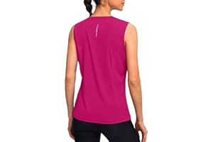 YYV Women's Workout Tank Tops Lightweight Sleeveless Shirts for Women Loose Fit Tops for Athletic Running Tennis Yoga