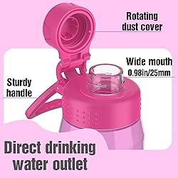 Edmyre Water Bottle 32oz, clear water bottle with