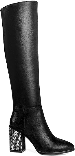 metallic slouch boots