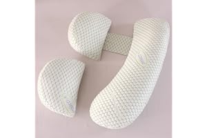 Coussin de grossesse pour dormir sur le côté, coussin de grossesse doux pour femme enceinte, coussin de maternité avec housse