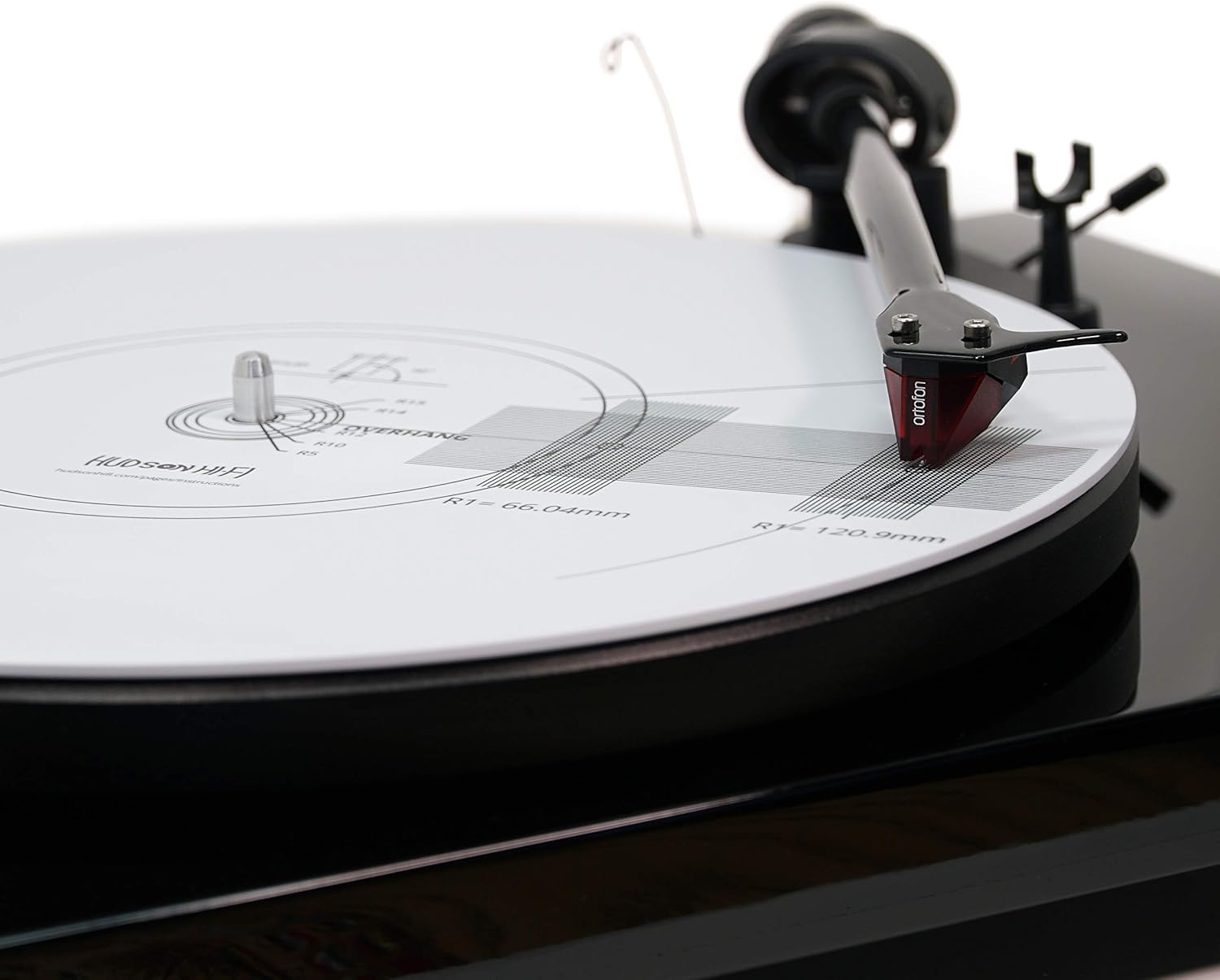 Hudson HiFi Turntable Cartridge Alignment Protractor Mat (SingleSided