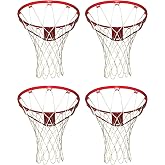 Basketball Net 4 Pack of Standard Size Indoor Outdoor Replacement Nets
