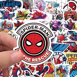 50pcs Spiderman Stickers for Kids, Cool Cartoon