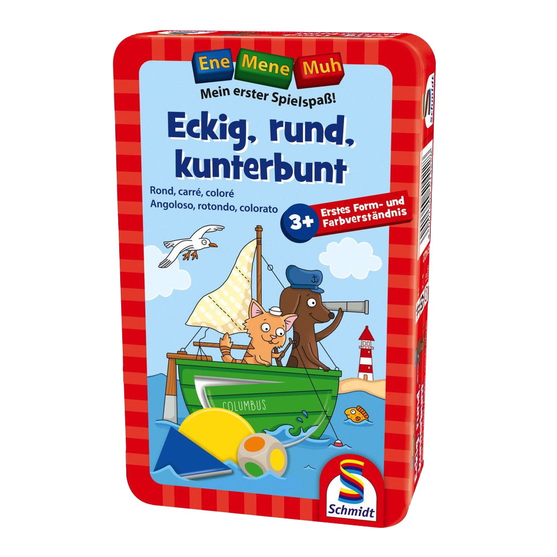 Schmidt Spiele 51422" Ene Mene MUH-Angular, Round, Colorful Game