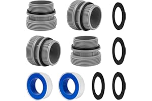ArrogantF Hose Conversion Adapters Kit Compatible with Intex Coleman 4560 40mm to 1 1/2 Inch Conversion Kit for Hayward Intex Pool Hose Connector Pool Pump Sand Filter Above Ground Pools Part 2 Set