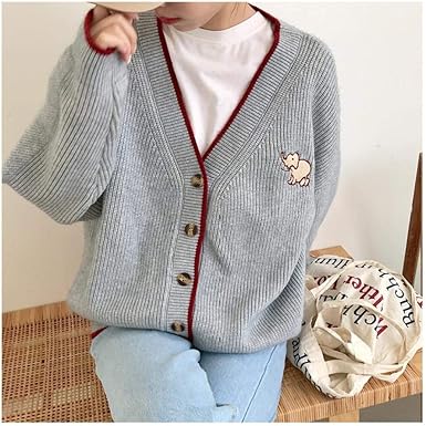 college cardigan
