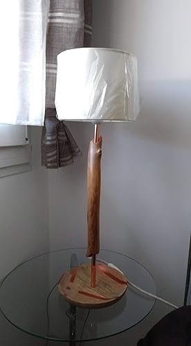 Lampe A Poser En Bois Flotte Amazon Fr Handmade