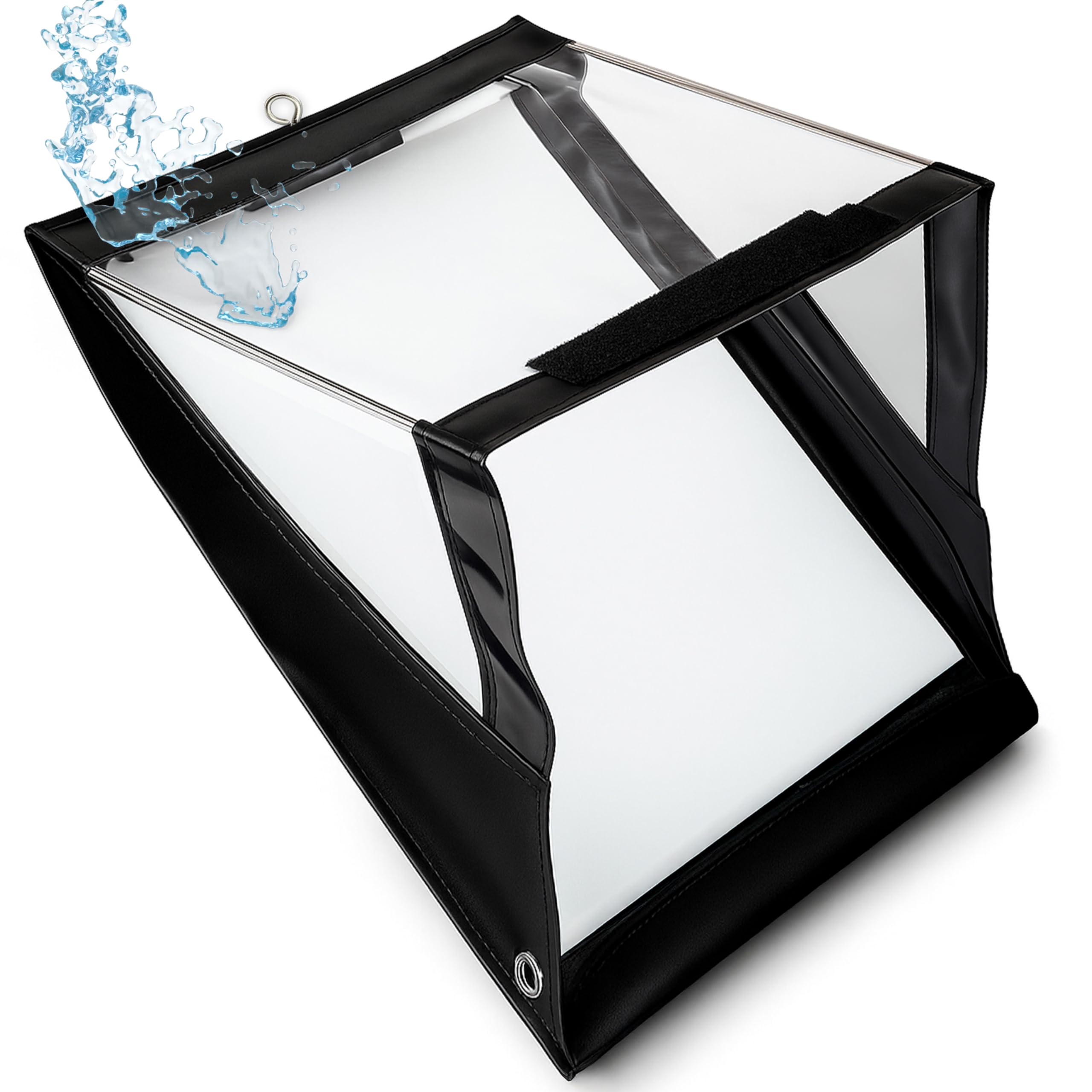 Waterproof Clipboard A4 Portrait - A4 Waterproof Document Holder with Sturdy PVC Screen, Outdoor Clipboard with Storage to Cover from Rain, Snow and Dust Particles