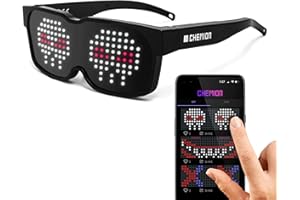CHEMION LED Glasses for adults, Customizable Bluetooth LED Glasses, Perfect for Christmas, Halloween, and Birthday Parties (Color) (2024 Ver.)4.3 out of 5 stars 2,510$79.99
