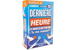 FoxMind Games: Dernière heure,Jeu de party édition québécoise, Créez des titres hilarants à partir de mots indiqué, jeu de so