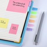 Thboxes Sticky Notes Set 400 Pcs Multicolor PU Leather Cover Office School view 5