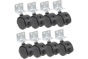 Homoyoyo 8pcs Wheel Brake Heavy Duty Office Chair Wheels Replacement for Office Furniture and Desk Chair