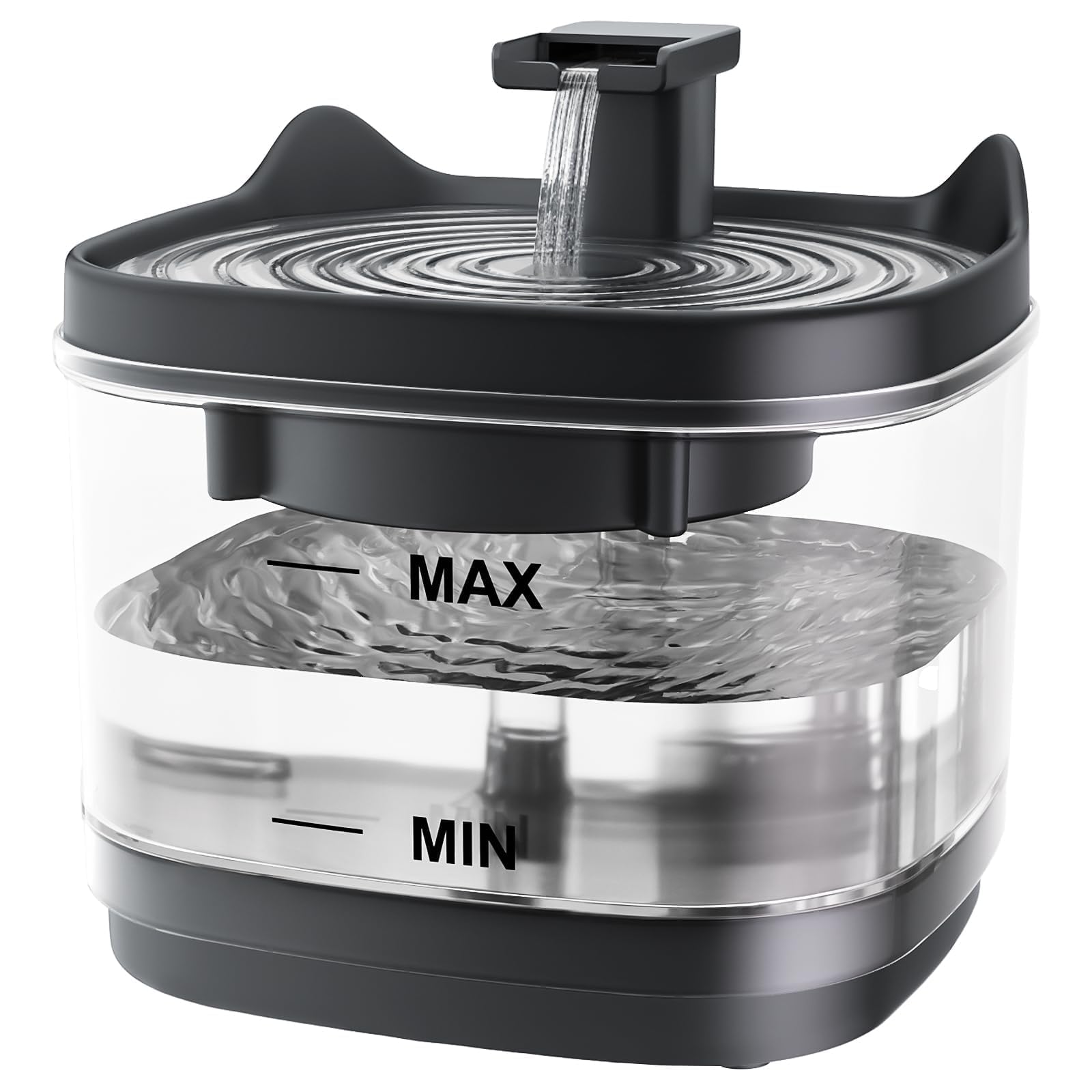 Photo 1 of Cat Water Fountain - 54oz/1.6L Cat Fountain Super Silent Pet Water Fountain, Separate Water Pump Water Fountains for Cats Indoor, Pet Water Fountain, Suitable for All Cats and Small Pets(Light Gray)