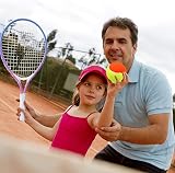 FINGER TEN Kids Tennis Balls Soft Low Compression 6 Pack Orange view 6