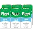 Fleet Laxatives, Saline Enema for Adult Constipation Relief, Prefilled Enema Kit for Fast Acting Constipation Relief, 4.5 fl oz, 2 Bottles, 6 Pack