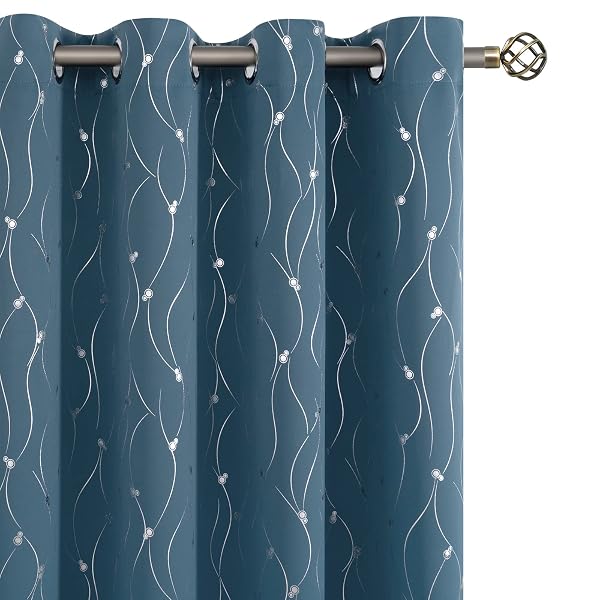 BGMENT ROOM DARKENING CURTAINS 95 INCHES LONG, GROMMET...
