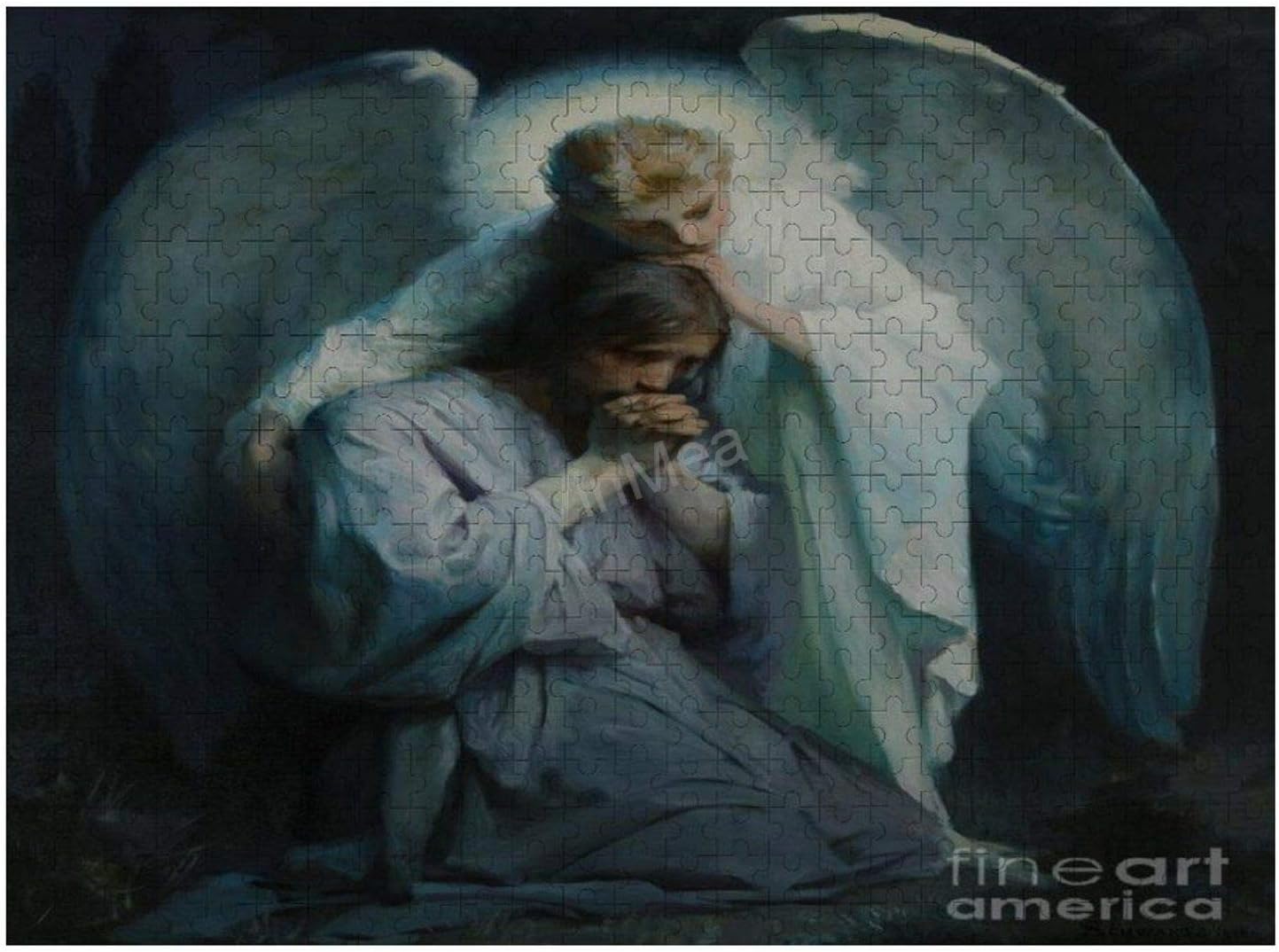 Jigsaw Puzzle, Puzzles for Adults and Kids 500 Pieces - Agony-in-The-Garden-Frans-Schwartz Home Decor & Game Art of Kids