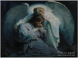 Jigsaw Puzzle, Puzzles for Adults and Kids 500 Pieces - Agony-in-The-Garden-Frans-Schwartz Home Decor & Game Art of Kids