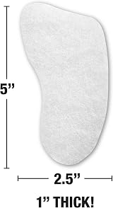 HartFelt Foot Scrub Sponge 30 Count White Exfoliator Callus Dead Skin Remover view 4