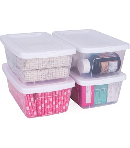 Helit Sunware Boîte De Rangement Q-Line 22 Litres Avec Couvercle Transparent