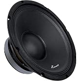 Audiopipe APSP-1250 12 Inch 800 Watt MAX, 400 Watts RMS, and 8 Ohm Dynamic Mid Range Car Audio Loudspeaker with 2.5 Inch Kapton Voice Coil