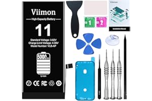 Viimon High Capacity Battery Replacement Kits Compatible with iPhone 11 6.1 Inch (2023 New Upgraded) with Adhesive, Installation Manual and Repair Tool Kits