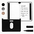 New Things Lab MEMO Whiteboard Wallet - An Innovative Mini Pocket Notebook & Aluminum RFID Blocking Wallet for Men & Women - Dry Erase Notepad w/ 6 Card Slots, Pen & Magnet Closure - Charcoal Black