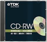 TDK 10x CD-RW 700MB 80min 4x-12x High-Speed Rewritable Discs view 2