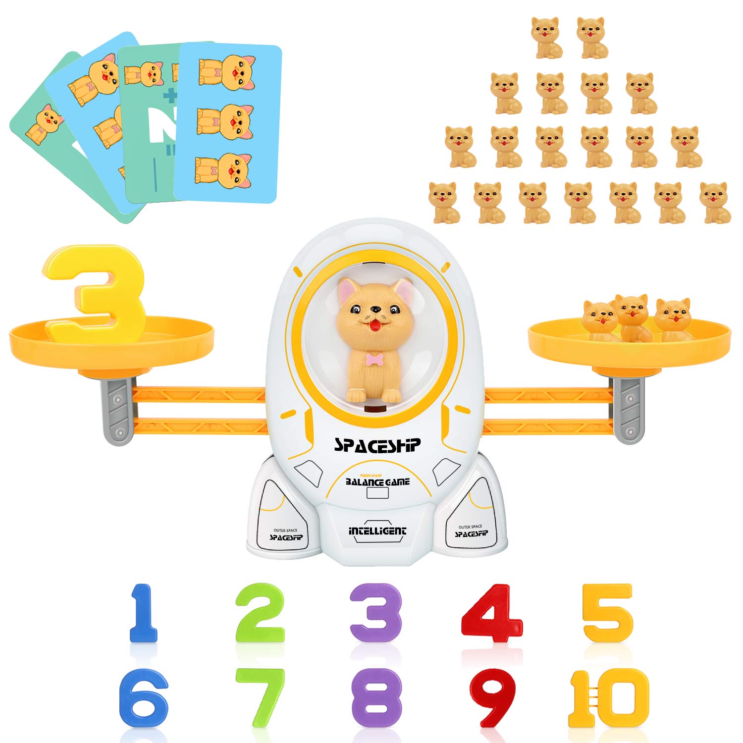 SYOSIN Balance Math Game,Counting Digital Addition Math Toys for Kids & Toddler,Education Learning Number Toy for 3 4 5 6 7 8 Years Boys and Girls