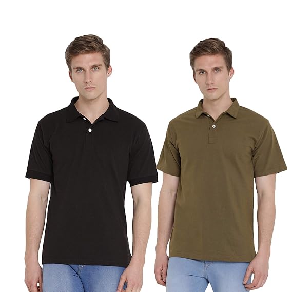 mens slim fit black polo