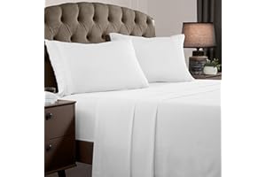 Mellanni Queen Sheet Set - 4 PC Iconic Collection Bedding Sheets & Pillowcases - Hotel Luxury, Extra Soft, Cooling Bed Sheets