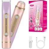 Waterproof 2-in-1 Women&rsquo;s Electric Trimmer Body &amp; Facial Shaver | Dual-Blade Design, USB Rechargeable, Smooth Hair Removal for Bikini, Underarms, Legs &amp; Face