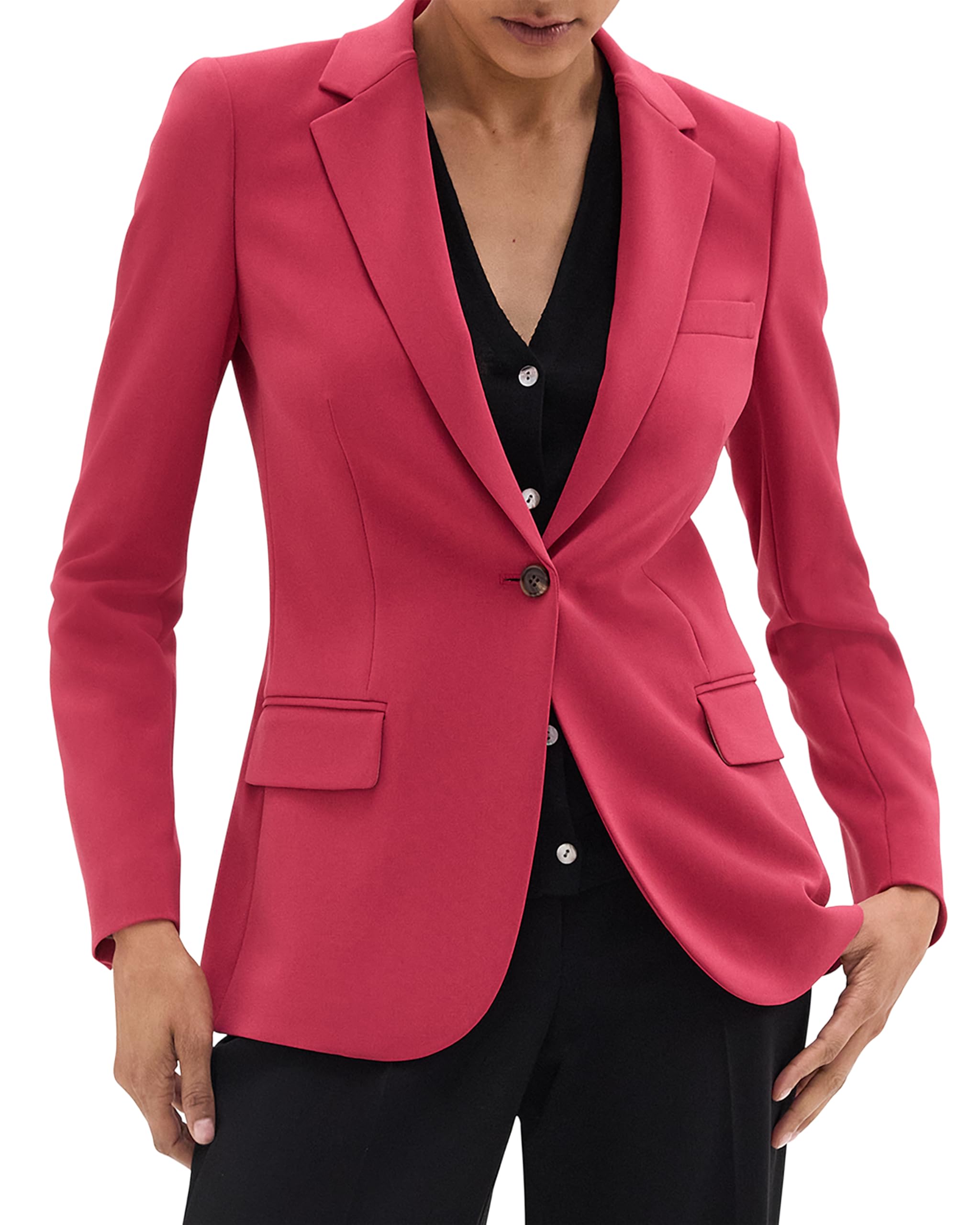 Photo 1 of Theory Women's Standard Staple Blazer B, DEEP Rose