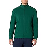 Amazon Essentials Men's Athletic Soft Performance Lightweight Zip Up Gym Workout Jacket, Space Dye