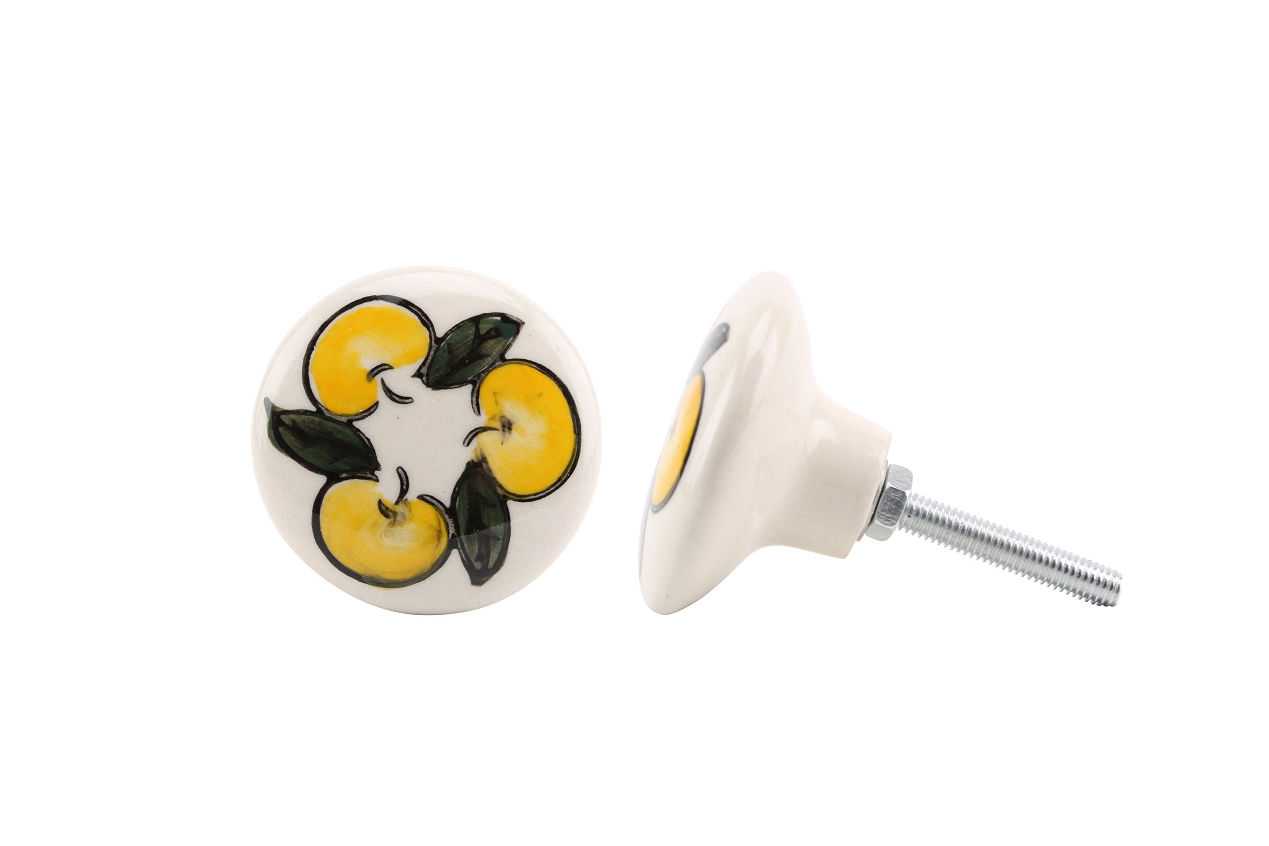 CGB Giftware | Lemon Ceramic Drawer Pull | GB00290