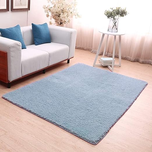Amazon Com Youta Anti Skid Rectangular Shaggy Area Rugs Solid