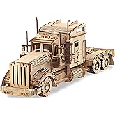 Kaptein 3D Wooden Puzzles for Adults & Teens – DIY Truck Model Kit to Build – Brain Teaser Craft – Birthday Gifts & Desk Decor