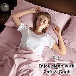 Shilucheng 100% French Linen Sheets - Queen Size