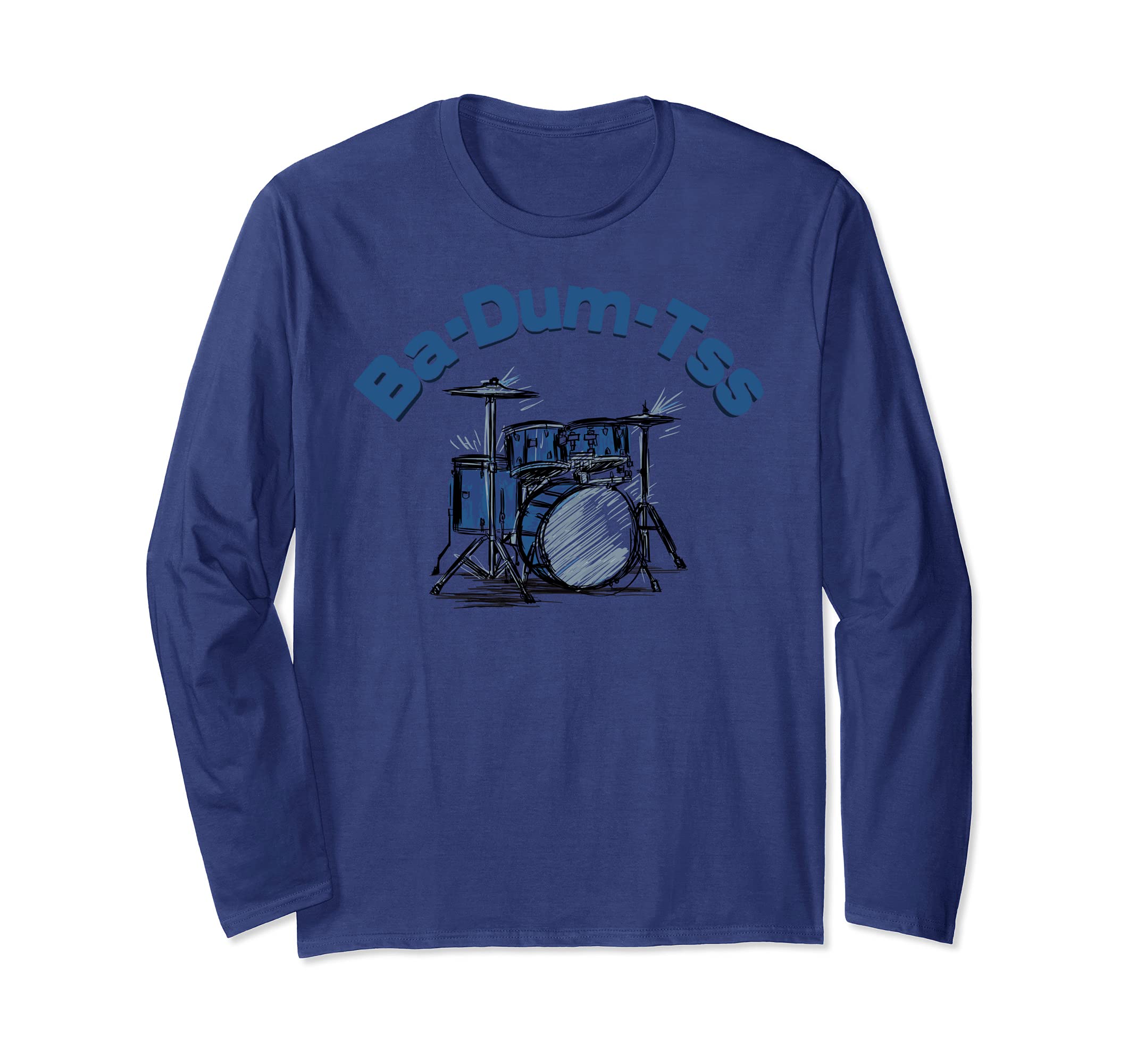 Drum Kit Drummer Percussion Music Player Long Sleeve T-Shirt