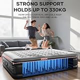 OlarHike Super King Size Airbed 182x213x46 cm Built-in Pump Flocked Surface view 8