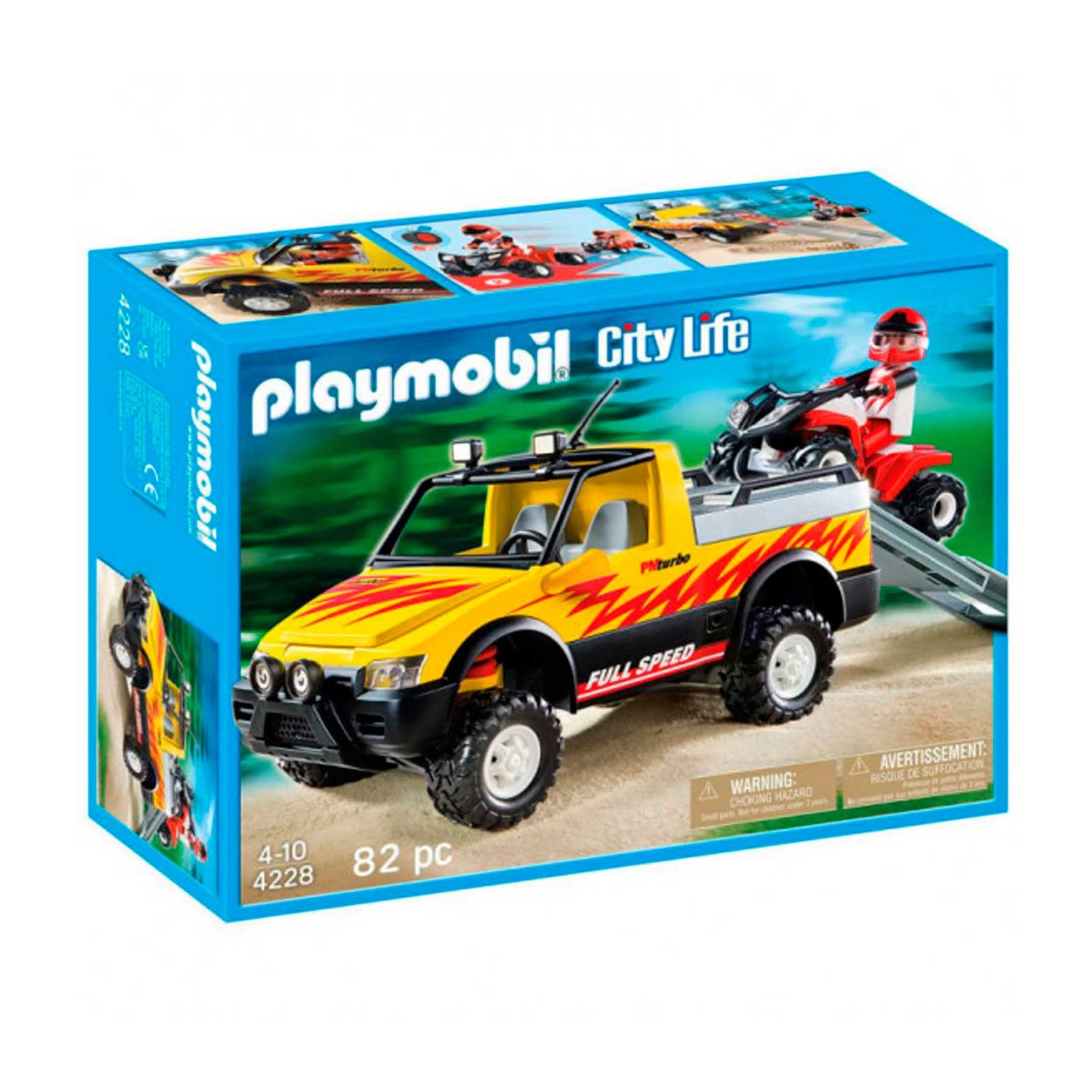 Playmobil Pick Up Truck with Quad