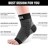 AVIDDA 2 Pairs Ankle Support Brace Compression Sleeve Black S view 8