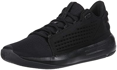 under armour all black basketball shoes